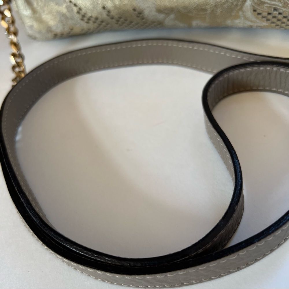 Vittoria Napoli Italian Leather Rose Gold Wedding Party Crossbody Clutch Purse - Picture 9 of 16